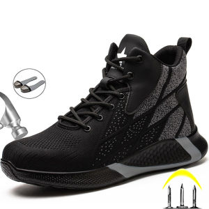 Work Shoes Men Puncture-proof Work & Safety Boots Indestructible Work Sneakers Security Shoes Lightweight Winter Boots Men