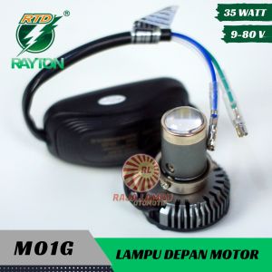 Rayton lampu motor M01G LED Dua Warna Kuning Putih All Type Motor H6 H