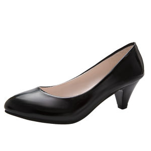 Free Shipping Plus-Size WomenS Shoes New Style Pointed-Toe Shallow-Cut Suitable For All Seasons With A Chunky Heel High-Heeled WomenS Shoes Work Shoes Extra-Large Size WomenS Shoes