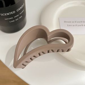 Cute Hair Clip Korean Shark Clip Large Solid Color Hair Clip Frosted Love Clip Women Hair Accessories Penyepit Rambut 发夹