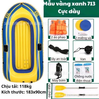 Thuyền Bơm Hơi Dày Dặn Chống Mài Mòn Thuyền Cao Su Thuyền Cứu Sinh Thuyền Đi Câu Cá Picnic