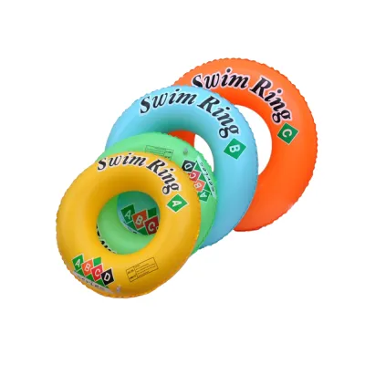 Iskiddo Pink Donut Tube Float Kids Swimming Float Life Safety Inflatable Swim Ring Beach Pool - TB055