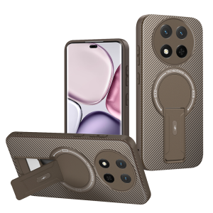 Magnetic Case For Honor X9C HonorX9C 5G Phone Case Fiber Pattern Holder Drop Protection Back Cover For Honor X9C 5G