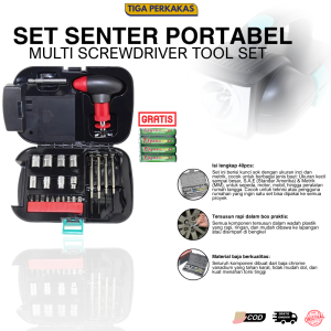 Kunci Set Senter Portable Falashlight Set / Senter Set Berkemah Dengan Kunci Set Toolkit