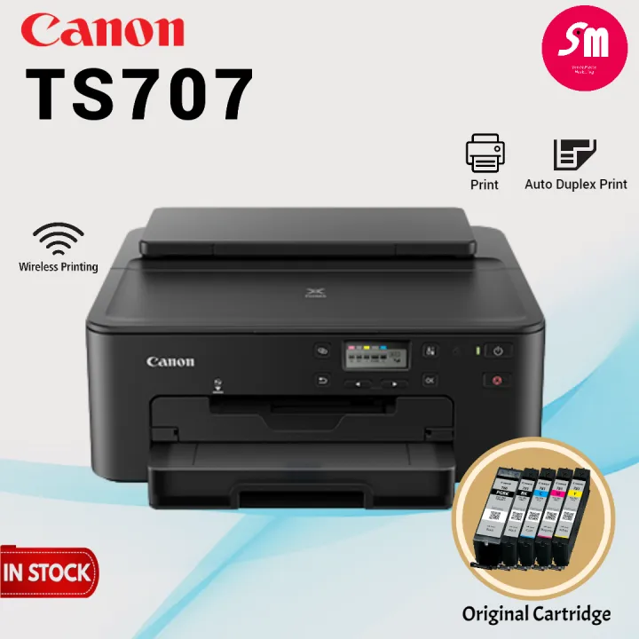 (3 Years Warranty) Canon PIXMA TS707 / TS707a Wireless Printer with Original Ink Cartridge TS-707 TS-707a TS 707