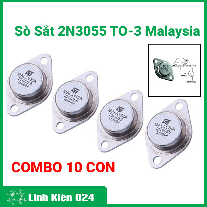 Transistor NPN 2N3055 – 100V 15A 115W – Lotto Da 7 Pezzi – Baneasa