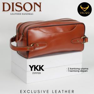 VALQO DISON BT Handbag Kulit Sapi Motif Batik Cowok Cewek Laki Perempuan Pria Wanita Tas Tangan