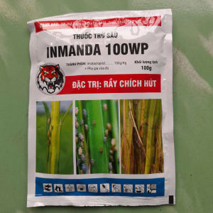 Thuốc trừ sâu Inmanda 100WP hiệu Anh Hùng Rầy gói 100g hoạt chất Imidacloprid 100g/kg Quản lý chích hút bọ trĩ rầy nâu rầy xanh rêp sápVật Tư Nông Nghiệp AgriHG