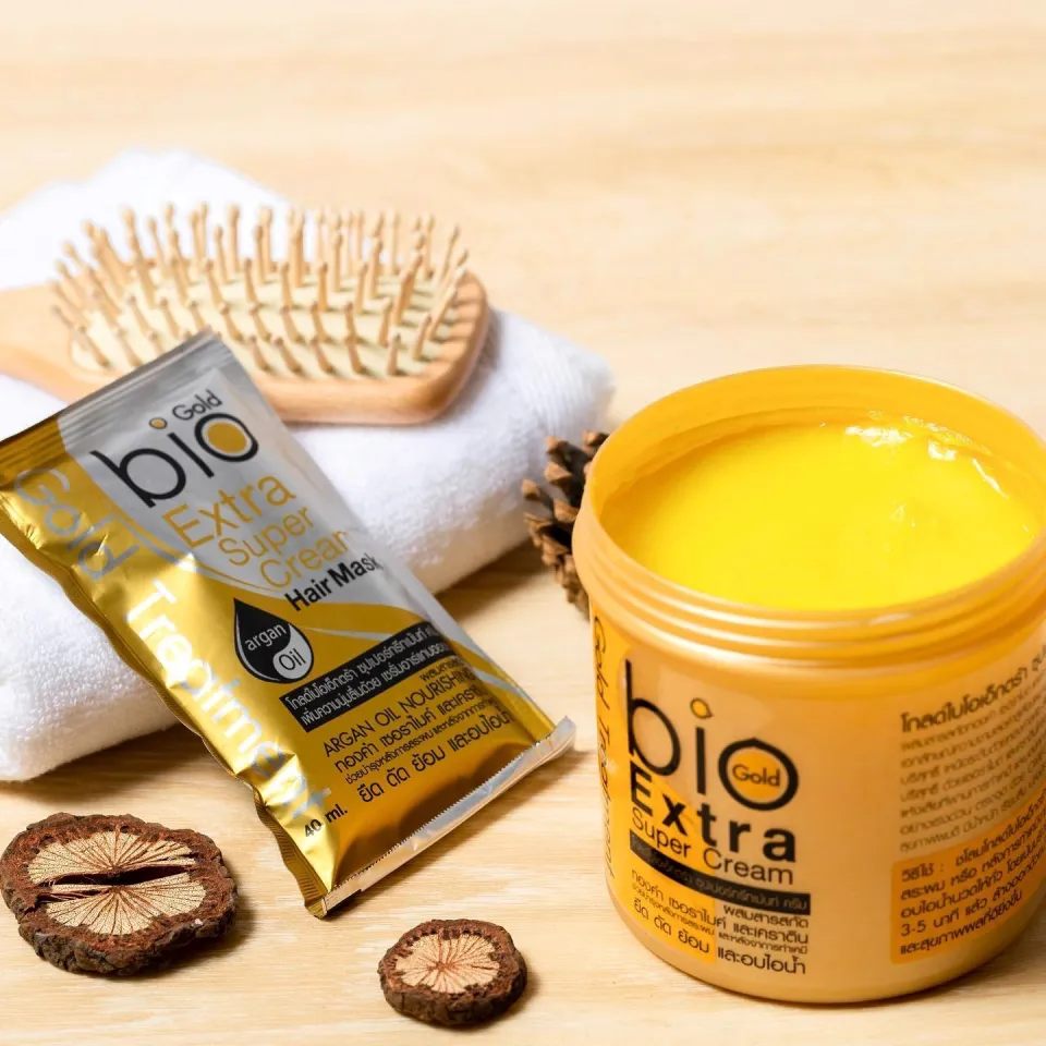 Bio Extra Super Cream Gold Treatment Cream ทรีทเมนต์ไบโอ [กระปุกสี