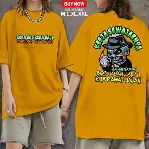 KAOS DISTRO SABLON SALAH BOS KERJA BAKTI - KAOS PRIA DAN WANITA LENGAN PENDEK UKURAN M.L.XL.XXL KAOS KERAH BULAT BERBAHAN KATUN - KAOS SABLON DTF - KAOS TSHIRT PRIA WANITA - ATASAN PRIA WANITA - TSHIRT DEWASA