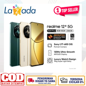 REALME 12+ 5G 8/256GB Android 14 Realme UI 5.0 like new fullset