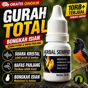 SEMPATI Gurah Natural Herbs Bnr Obat Burung Sakit Pernafasan OBBGBNR