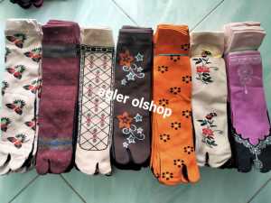 KAOS KAKI JEMPOL WANITA TEBAL MULTIWARNA BAHAN NYLON LEMBUT BERSERAT HALUS