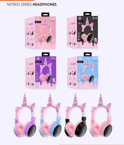 MGall LED Unicorn cat ear wireless Bluetooth headset girl cute headset unicorn bluetooth headset