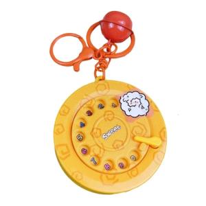 Telephone Keyring Turning Mechanism Noise Maker Device Pocket Sized Communication Charm For Adults Kids Relaxation Gift