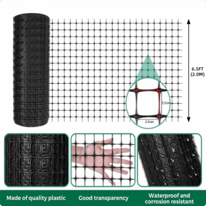 Plastic Fence Net | 0.6M-2M Height | Durable UV Resistant Barrier for Garden Farm & Pets