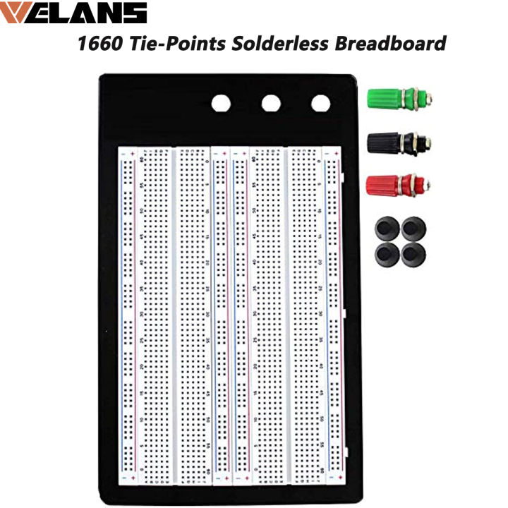 SYB-1660 Solderless Breadboard Protoboard 4 Bus Test Circuit Board Tie ...