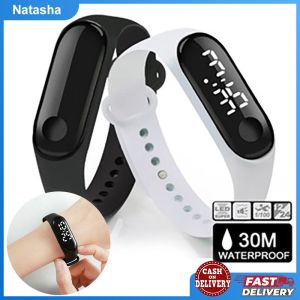 30M LED Waterproof Touch Screen Electronic Watch Mens And Womens Fashion Sports Bracelet Luminous Watch