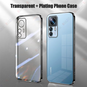 ROAZIC Ốp Điện Thoại Cho Xiaomi Mi 12T Ốp Silicon Mềm Trong Suốt Viền Mạ Sang Trọng Ốp Trong Chống Sốc