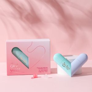 GOOD MOOD BEAUTY 2in1 Travel Perfume Bottle 5ml+5ml ABS Refillable Atomizer Portable Heart Shaped Mini Fragrances Dispenser