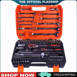 82 พีซีซ็อกเก็ตประแจชุดเครื่องมือกลไกชุดพร้อมเคส 1/4 & 1/2inch ซ็อกเก็ตคาร์เครื่องมือชุดสำหรับการซ่อมแซมอัตโนมัติและครัวเรือน