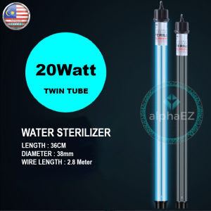 Aquarium UV Light Sterilizer  20W 30W 40W 60W 100W Algae Remover Clear Water Pond Fish Tank Submersible Akuarium Penjernih Air