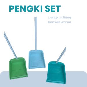 SET PENGKI - Serokan Sampah Serbaguna Set Gagang Dan Pengki Plastik