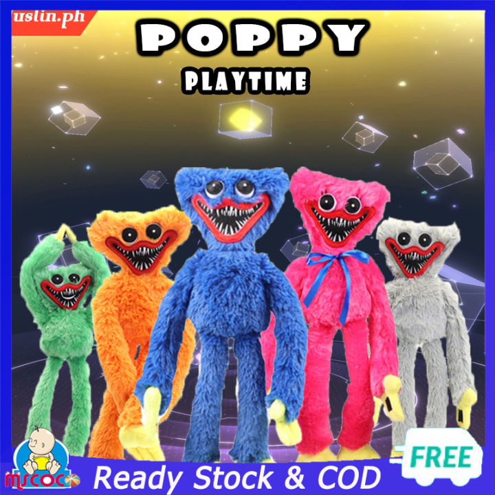 MSCOCO Huggy Wuggy Poppy Playtime ตุ๊กตาฮักกี้walkie ฮักกี้วอกกี้ ตุ๊กตาฮักกี้ ตุ๊กตาป๊อปปี้เล่นตุ๊กตาตุ๊กตาหมอนโยนนุ่มตกแต่งของขวัญวันเกิดสำหรับเด็ก ฮักกี้วอล์คกี้huggies
