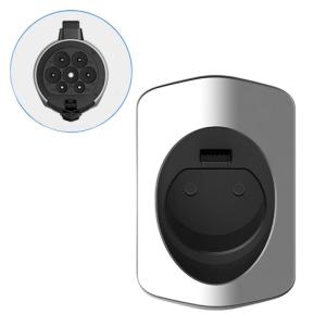 EV ตัวจัดระเบียบสายชาร์จที่ชาร์จรถยนต์ไฟฟ้าตัวยึดปลั๊กติดผนังช่วยรักษาพื้นที่ที่ชาร์จสะอาด