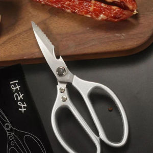 Gunting Dapur Serbaguna SK5 Carbon Steel / Kitchen Scissors SK5 Fourth Gen Made In Japan Multifungsi Pemotong Daging Tulang Seafood Tajam Kuat Tebal Anti Slip / Gunting Stainless Steel Tanaman Kain Makanan Plastik Kaleng Pembuka Botol Import High Quality