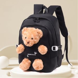 CHUN053634 Búp bê 3D Ba lô hình gấu dễ thương Chống thấm nước Nhẹ Ba lô đi học Thời trang Đa năng Cặp sách học sinh Trẻ em thanh thiếu niên