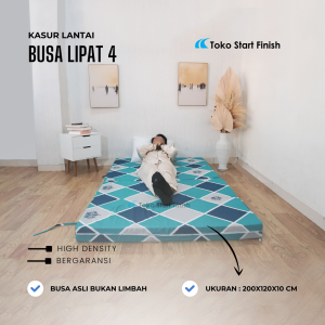 Kasur Busa Lipat 4 Ukuran 200x120x10cm | Matras Kasur Tebal 10 | Kasur Murah Bergaransi