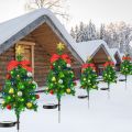 Solar Led Ground Lights Waterproof Color Changing Outdoor Pathway Garden Lawn Landscape Christmas Decor. 