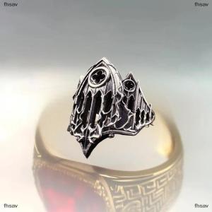 [COD] fhsav Unique Cross Burning Cathedral Gothic Window Hollow Carved Adjustable Alloy Open Ring For Daily Wear Jewelry Gift