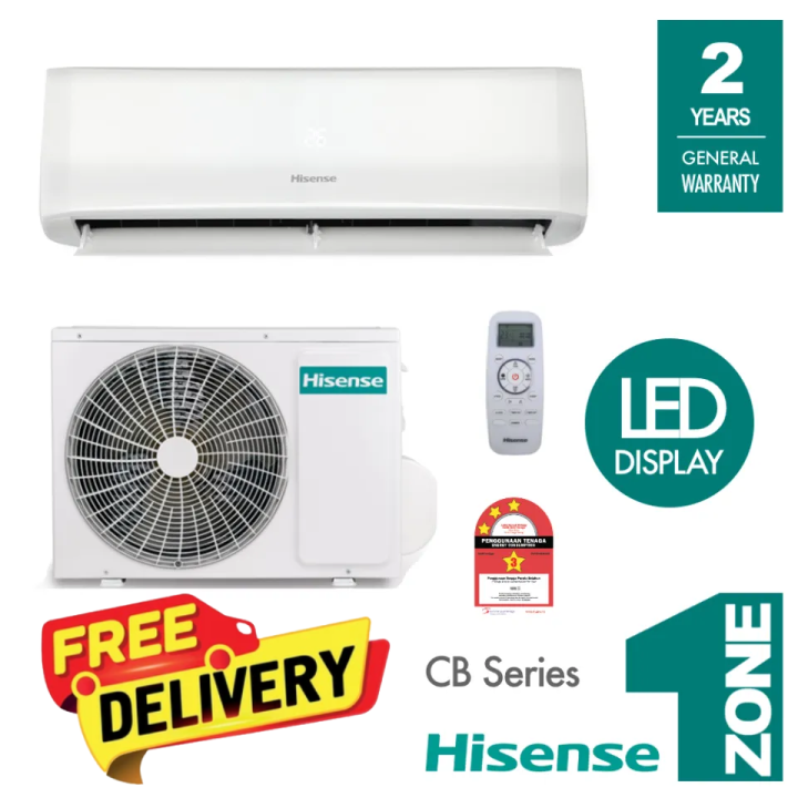 [FREE SHIPPING] Hisense AirCond 1.0HP/1.5HP R32 NonInverter Multiple