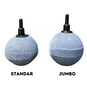 Airstone Bola Bakso 5cm Batu Aerasi Bulat Air Stone Gelembung Udara Oksigen Aerator Ikan Aquarium Hi-Oxy ASC 012 5 Cm
