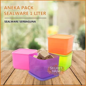 SEALWARE 1 LITER - Toples Snack / Tempat Makanan / Wadah Kotak