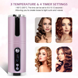 Newest hair curler electric curling iron Wireless usb charging automatic curler Wand Ceramic Heating Care Wave curl iron