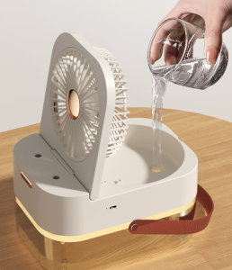 Keromee 2.5L Humidifier Fan double spray Mini Portable Air cooler Fan usb air cooler electric fan