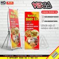 Spanduk X Banner Nasi Uduk - Ukuran 60 x 160cm. 