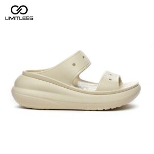 LIMITLESS Sandal Wedges Wanita Slop Casual Korean Style Kekinian Sol Tinggi Classic Nyaman Sendal Gunung Perempuan Empuk Kasual Indoor Outdoor Terbaru