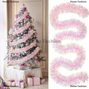 [COD] Home Fashion 2M Christmas Decoration Color Ribbon Christmas TreeBar Tops Ornaments Pink And Colorful New Year 2026 DIY Party Decor Supplies