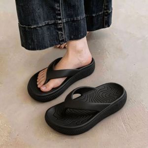 Free Shipping Thick-Soled Flip-Flops For Women Summer Couple Style Fashionable And Casual Non-Slip Soft Beach Sandals For Men
