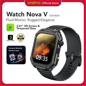 oraimo Jam Tangan Nova V OSW-802N Jam Tangan Pintar Tft Layar Kaca Tempered 2.01 Panggilan Nirkabel Bluetooth Definisi Tinggi 1 Atm Tahan Air Amoled Android Smartwatch Health Watch Jam Olahraga Sport Pria Tahan Air Glass Waterproof