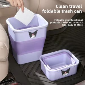 PENGQ Waterproof Car Folding Garbage Can Portable Collapsible Car Trunk Storage Bin Exquisite Large Capacity Sundries Storage Box Car Washing