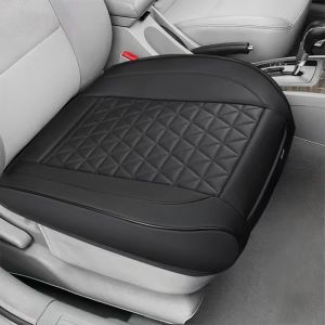 Universal full leather single front row driver seat cushion cover full coverage non-slip car seat cushion