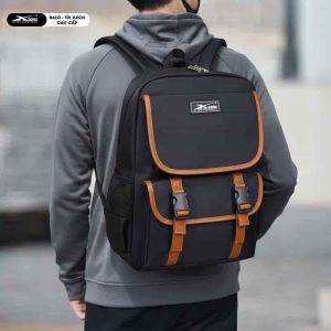 Balo Thời Trang Cao Cấp Đi Học Đi Làm Xbags Clever Xb3105 Màu Đen Phối Da Sang Trọng Đẳng Cấp Chống Nước Chống Sốc Đựng Laptop 14 Inch!