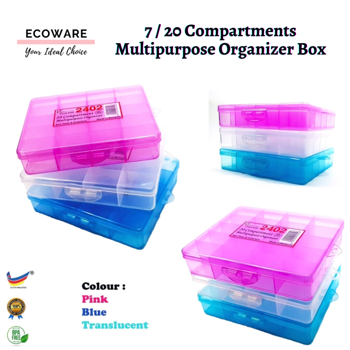 Multipurpose Organizer Box (7/20 Compartments) | Storage Box | Jewellery Box