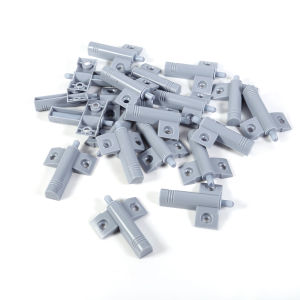 MUSCLEX 10Pcs Nhấn mở van điều tiết Bộ giảm chấn cửa tủ Tự bật lại Nhựa Chốt cửa tủ  Kích hoạt bằng áp suất Bộ phận giảm chấn ngăn  dành cho tủ quần áo