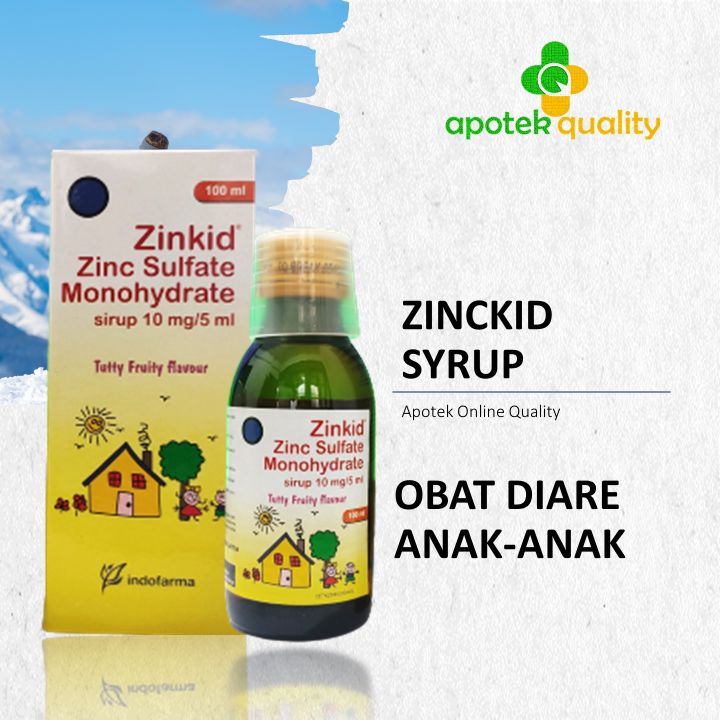 SIRUP OBAT DIARE ANAK Zinckid Zinc Sulfate syrup 100 ml / Obat Diare